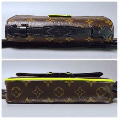 Louis Vuitton Monogram Macassar S Lock Sling Bag — view 5