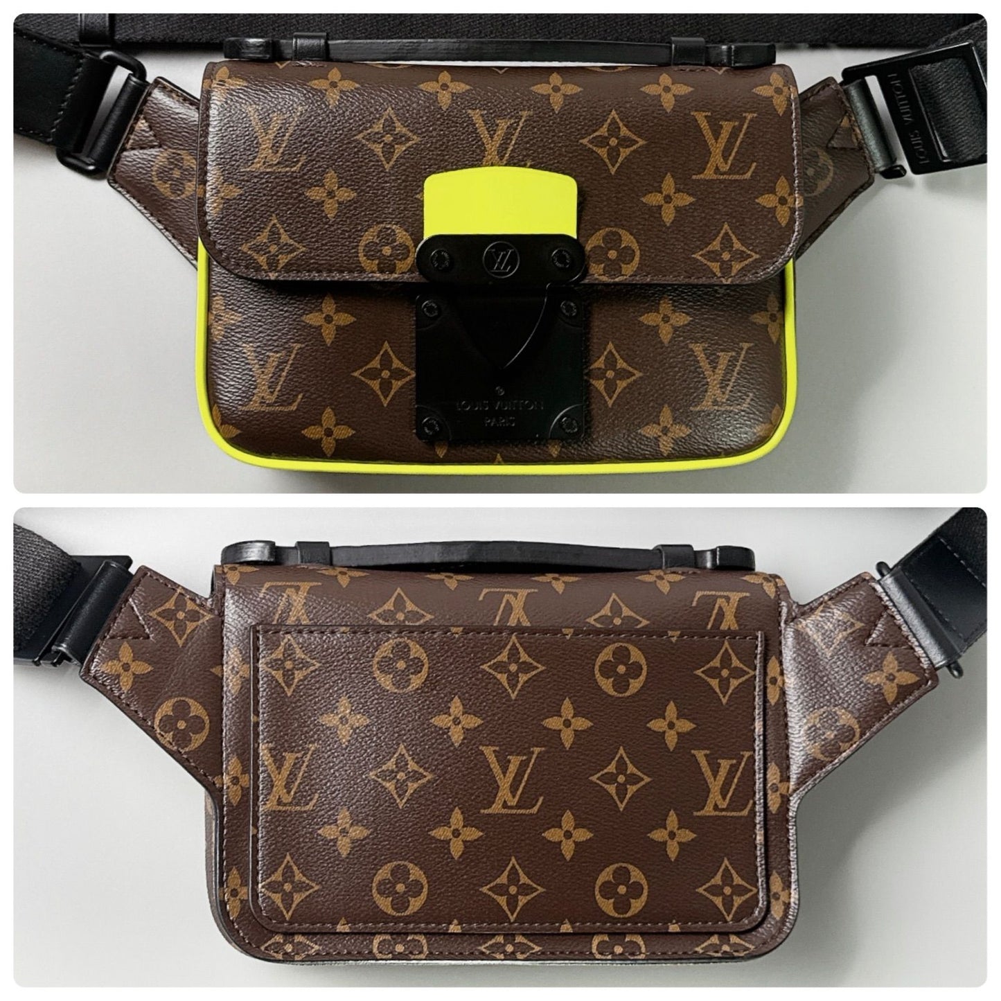 Louis Vuitton Monogram Macassar S Lock Sling Bag — view 4