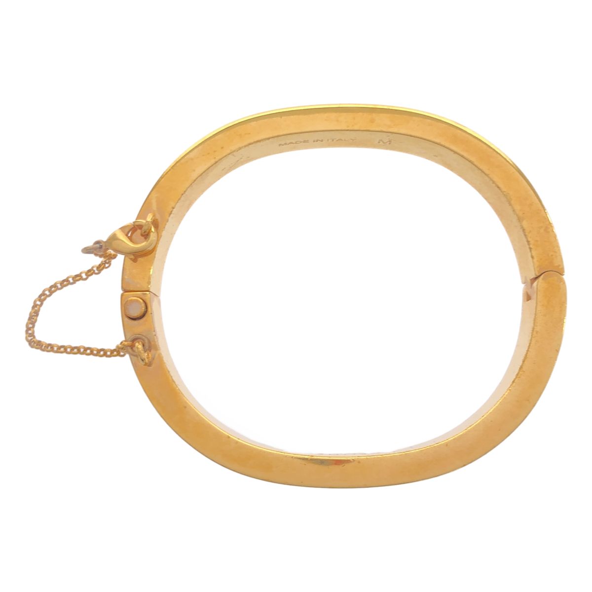 Celine By Phoebe Philo Minimal Thin Manchette Bangle Bracelet Gold