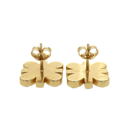 Celine Triomphe Stone Gold Earrings — view 2