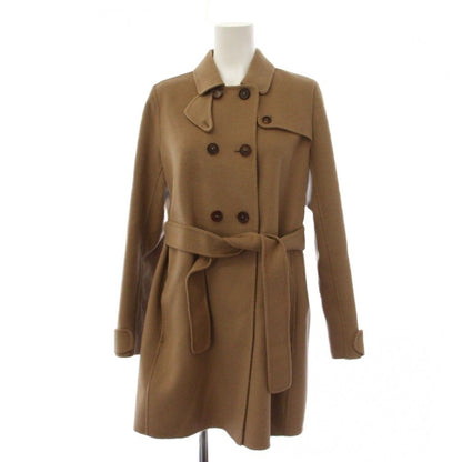 Max Mara S 'S Soutien Collar Coat Mid Length Double Breasted Wool Angora 40