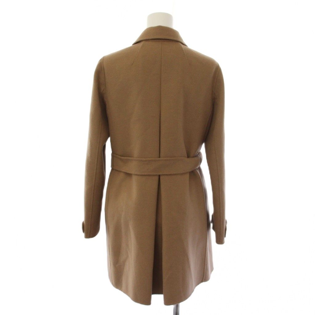 Max Mara S 'S Soutien Collar Coat Mid Length Double Breasted Wool Angora 40 — view 3