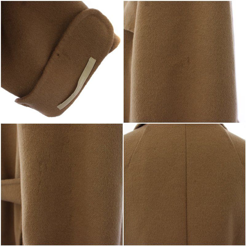 Max Mara S 'S Soutien Collar Coat Mid Length Double Breasted Wool Angora 40 — view 8