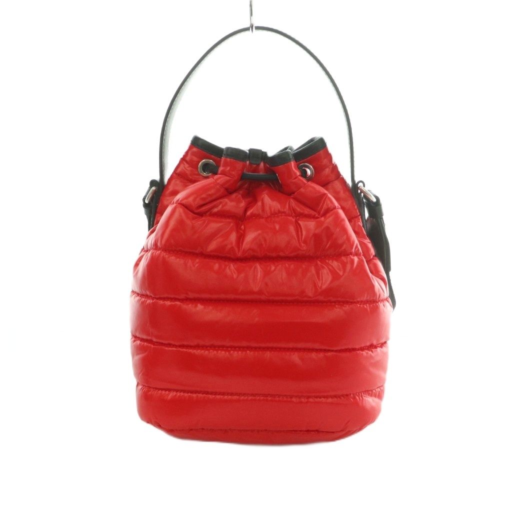 Moncler Kilia 2-Way Shoulder Bag Nylon Quilted Red Black — view 2