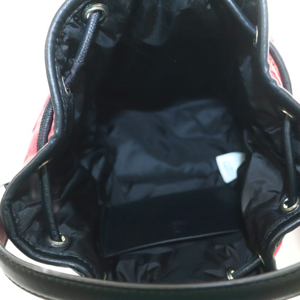 Moncler Kilia 2-Way Shoulder Bag Nylon Quilted Red Black — view 6