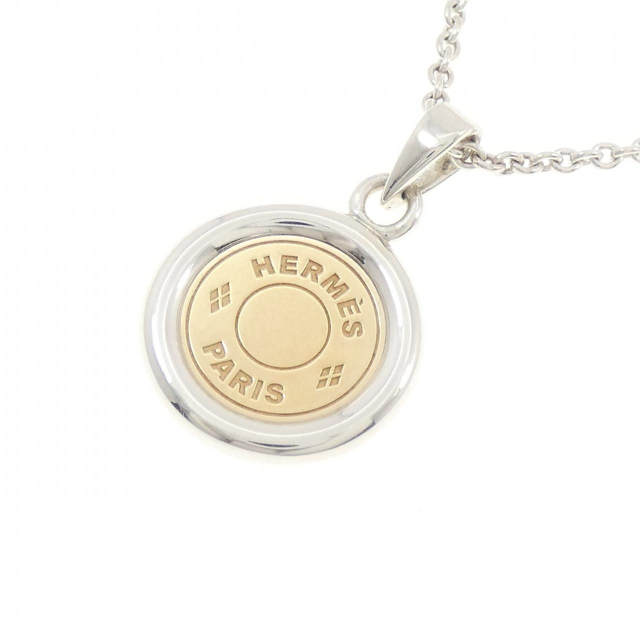 Hermes Sellier Necklace Gold — view 3