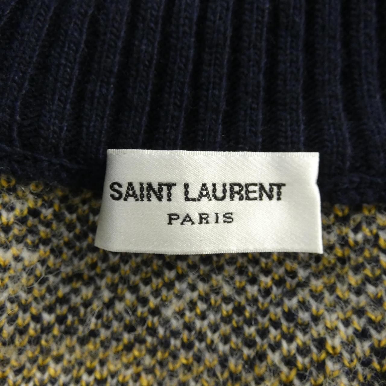 Saint Laurent Cardigan Navy — view 4