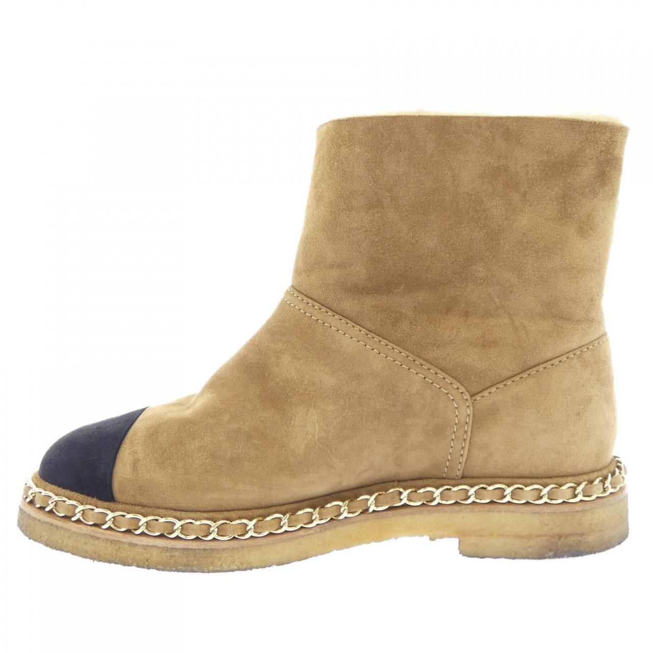 Chanel Short Boots Beige — view 2