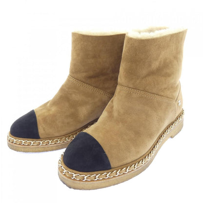 Chanel Short Boots Beige — view 3
