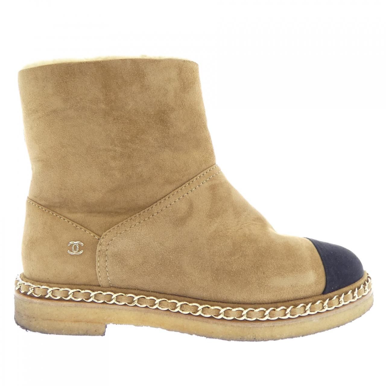 Chanel Short Boots Beige