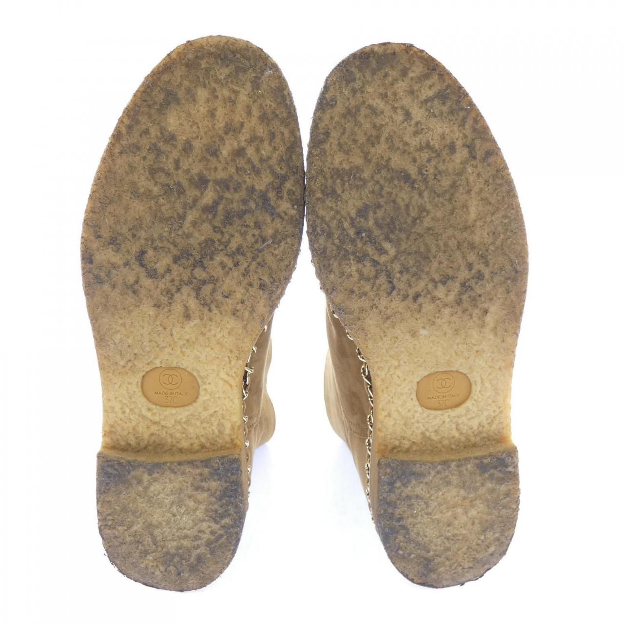 Chanel Short Boots Beige — view 4