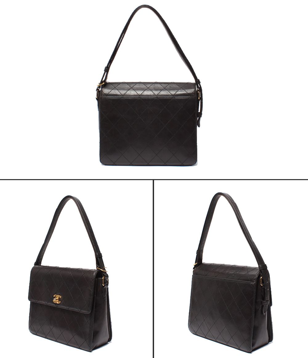 Chanel Shoulder Bag Gold Quilted Lambskin No 5 — view 2
