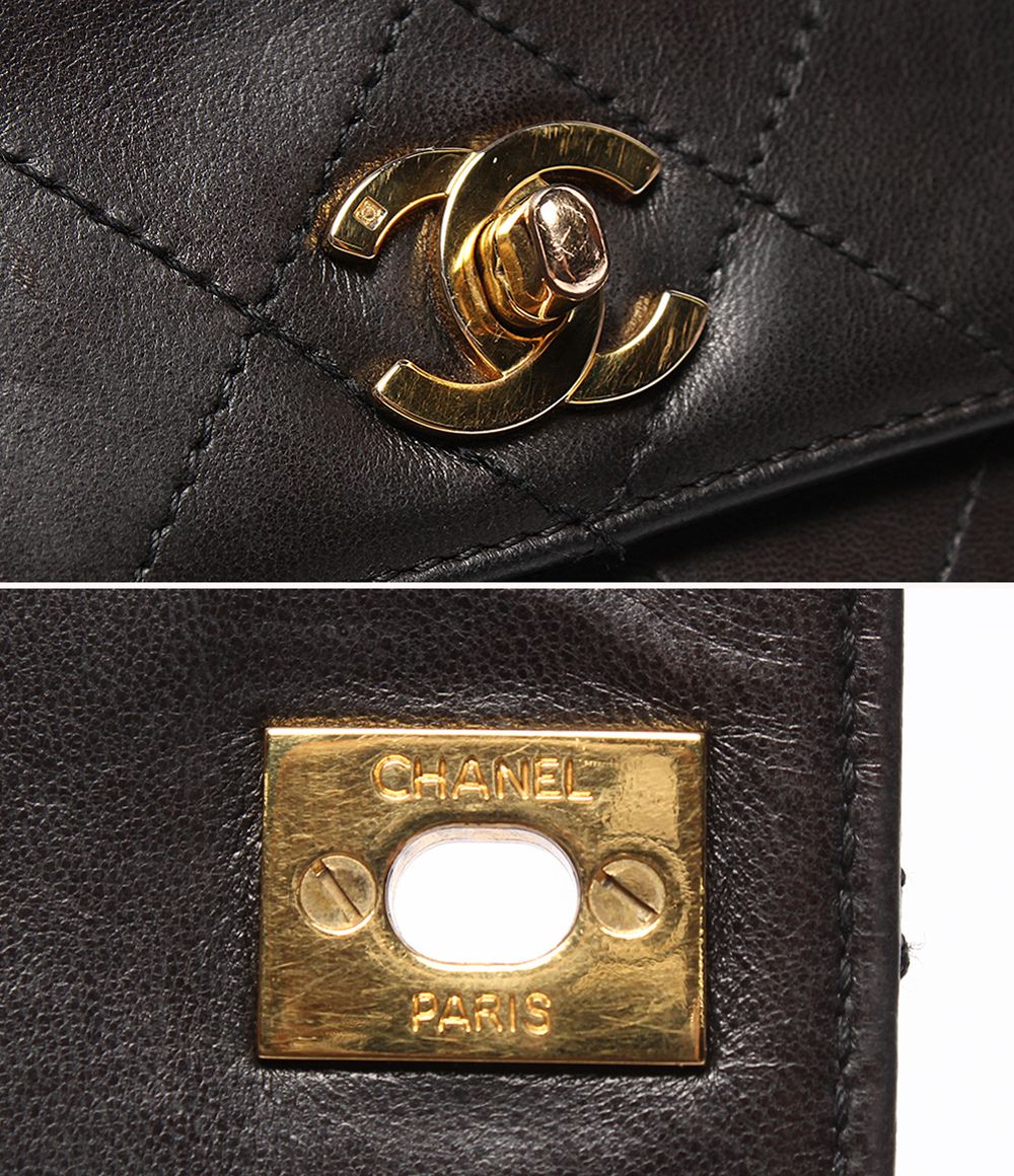 Chanel Shoulder Bag Gold Quilted Lambskin No 5 — view 6