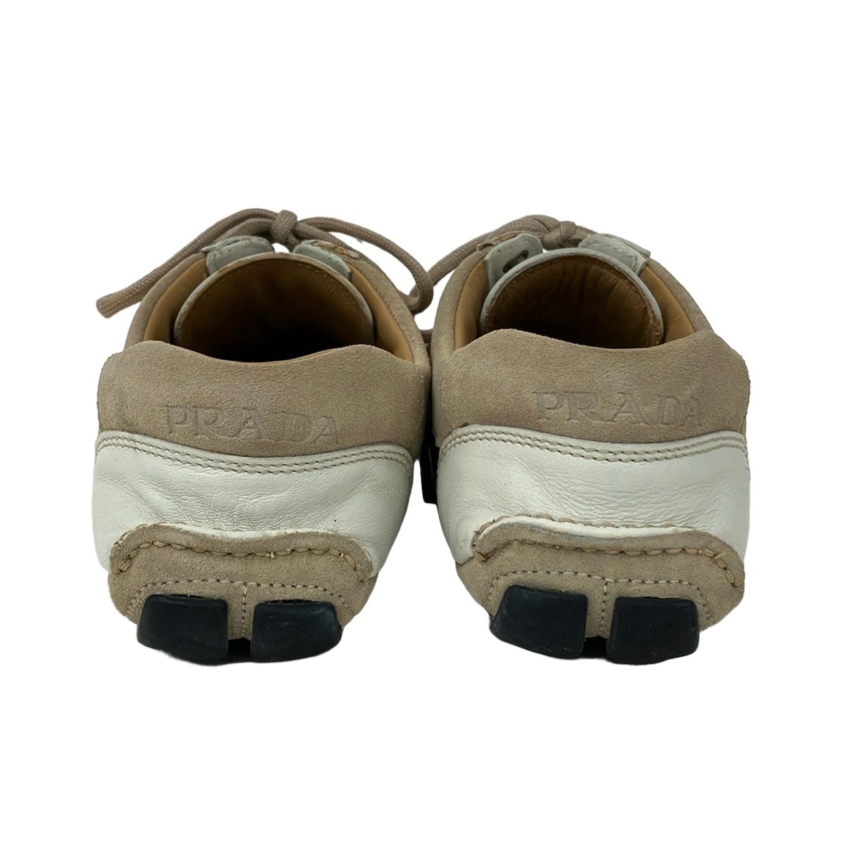 Prada Sneakers Beige White Leather 36.5 — view 3