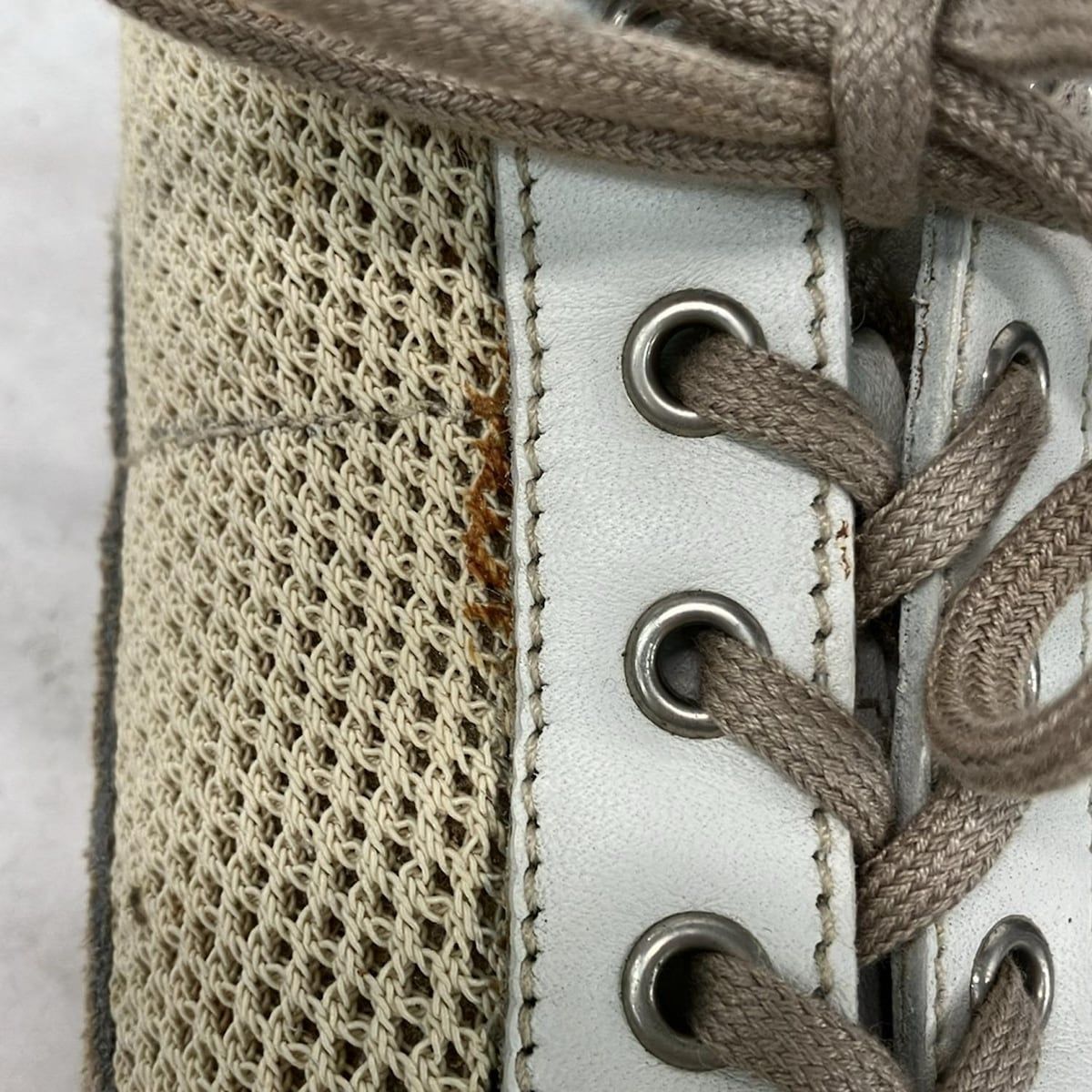 Prada Sneakers Beige White Leather 36.5 — view 8