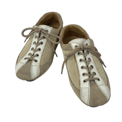 Prada Sneakers Beige White Leather 36.5 — view 2