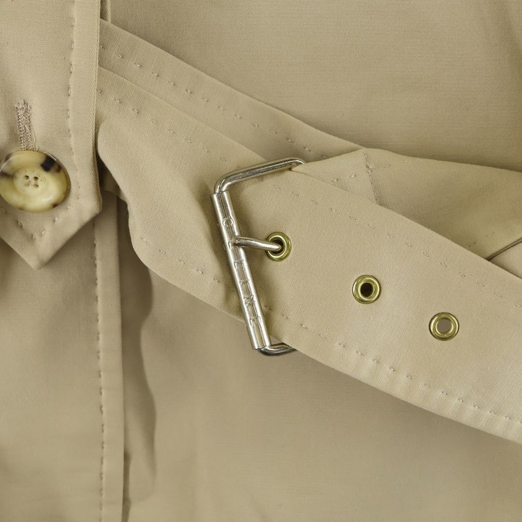 Celine Carriage Logo Embroidery Trench Coat Beige 36 — view 5