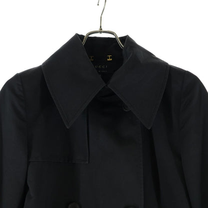 Gucci Belted Long Trench Coat Black 38 — view 3