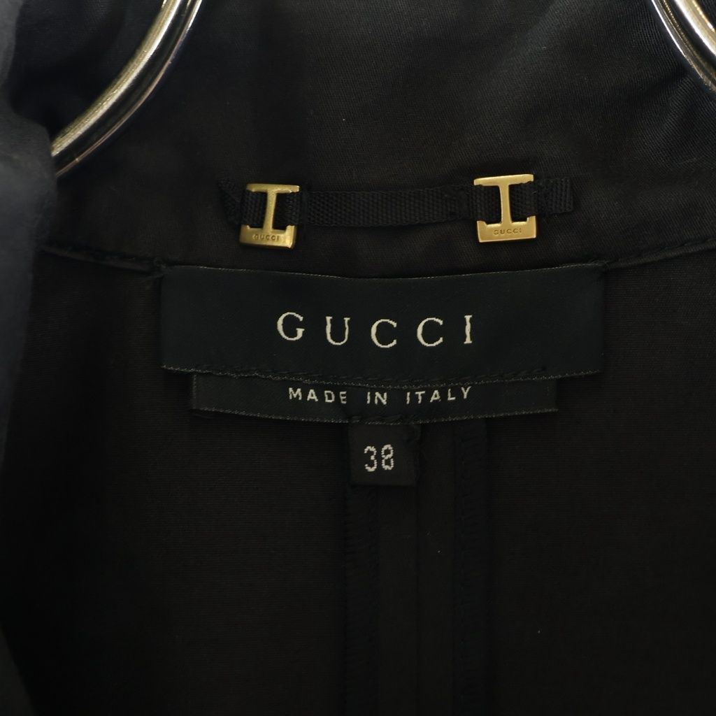Gucci Belted Long Trench Coat Black 38 — view 6