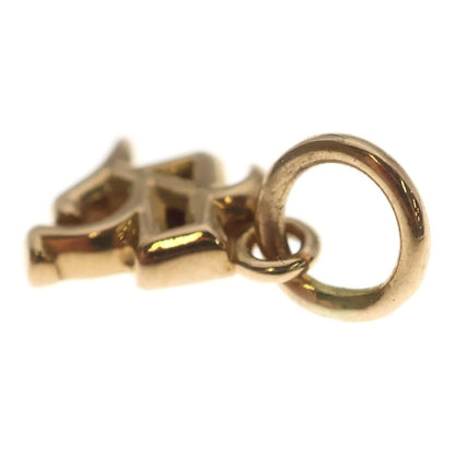 Chrome Hearts 22K Stack Alphabet Charm Initial Gold Pendant — view 6