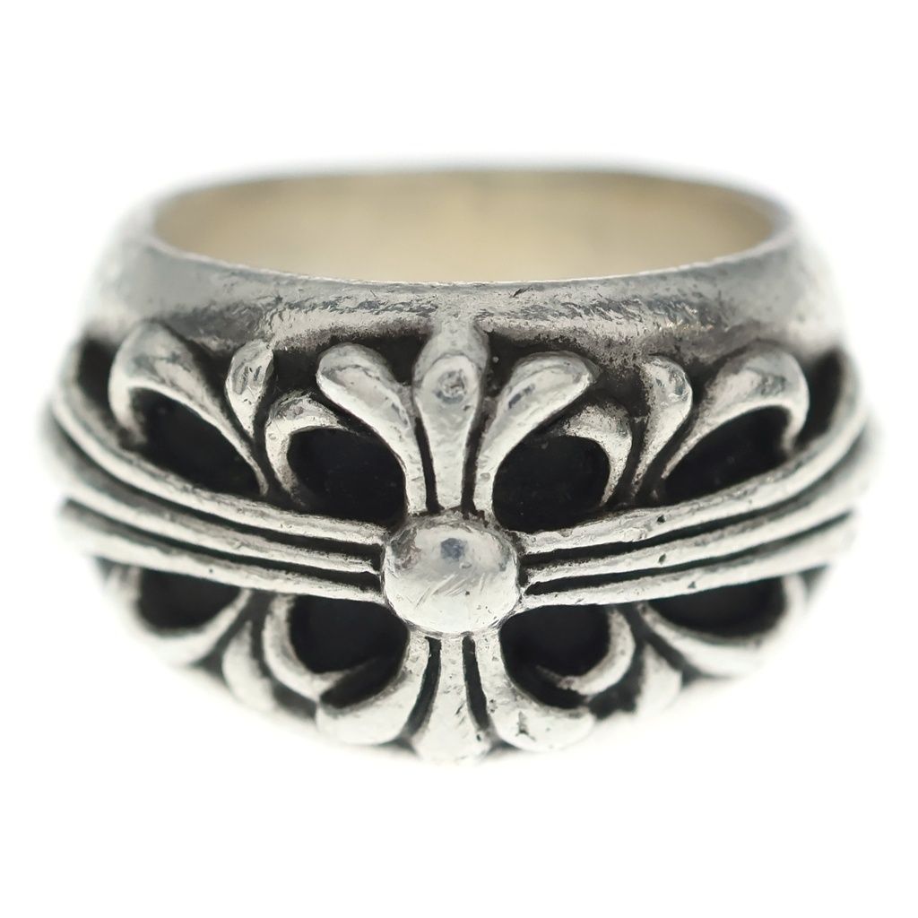 Chrome Hearts Flrl Floral Cross Ring Silver — view 4