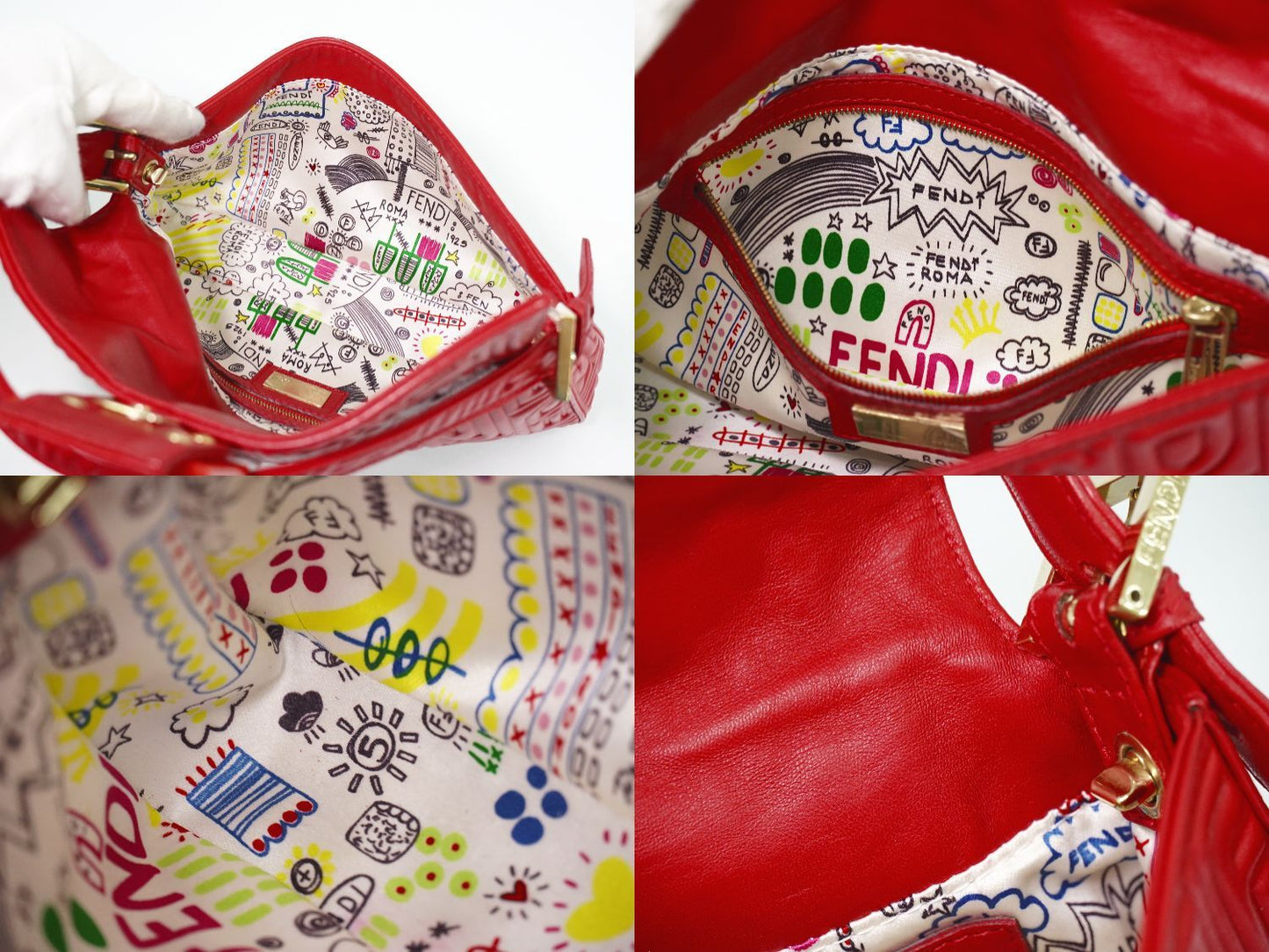 Fendi Mamma Bucket Shoulder Bag Leather — view 8