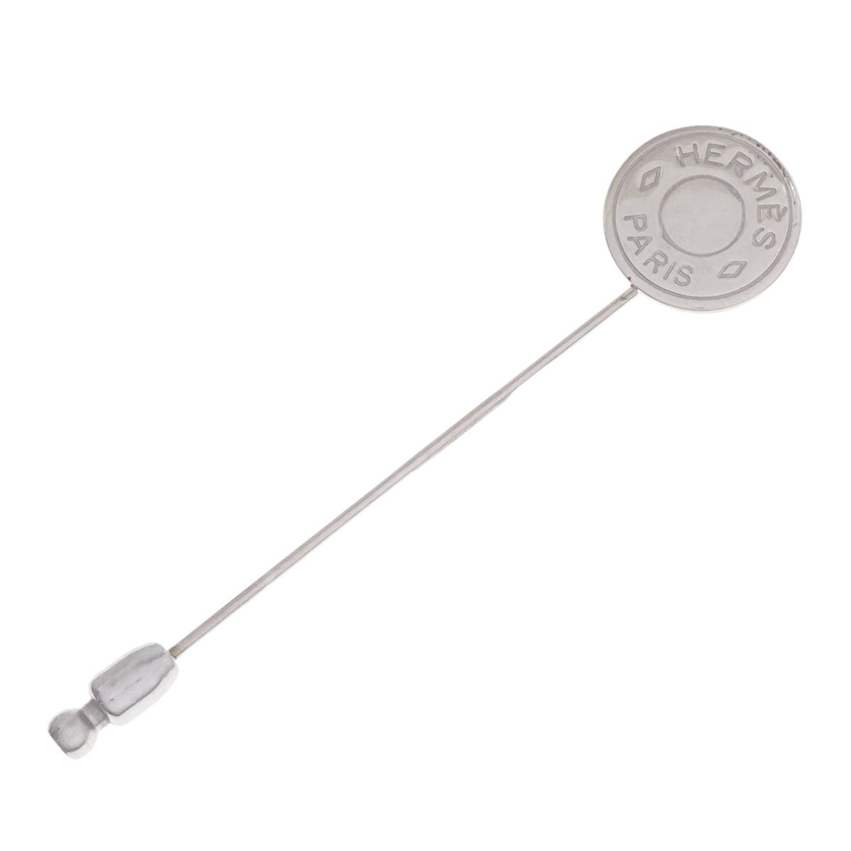 Hermes Sellier Pin Brooch Metal