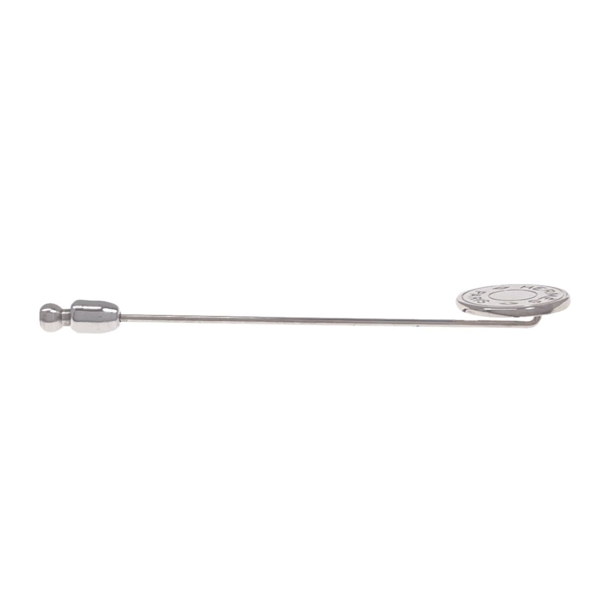 Hermes Sellier Pin Brooch Metal — view 3