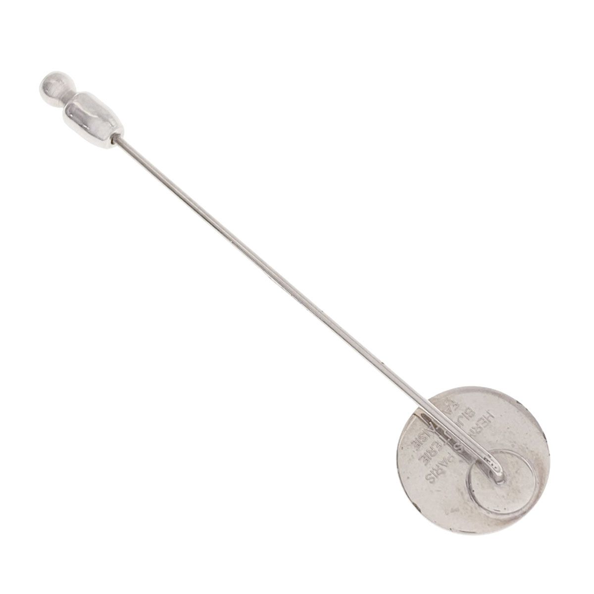 Hermes Sellier Pin Brooch Metal — view 2