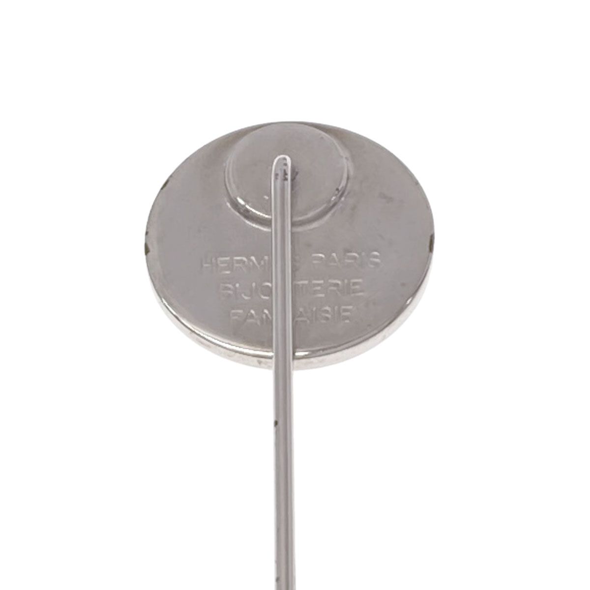 Hermes Sellier Pin Brooch Metal — view 4