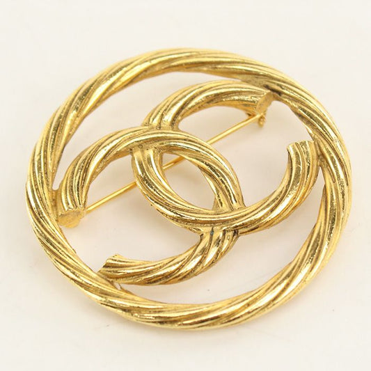 Chanel CC Logo Brooch Metal
