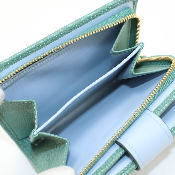 Prada Saffiano Tab Bifold Wallet Leather — view 5