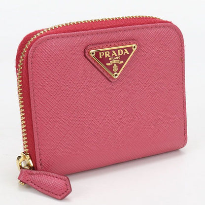 Prada Coin Case Saffiano Triangle 1 268 Purse Leather