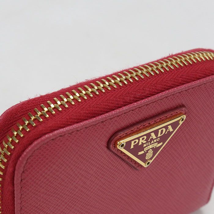 Prada Coin Case Saffiano Triangle 1 268 Purse Leather — view 5