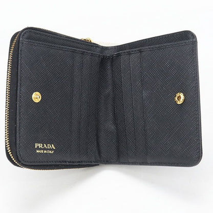 Prada Saffiano Triangle Bifold Wallet Leather — view 3