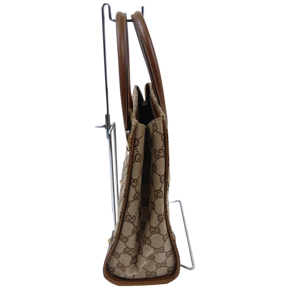 Gucci Handbag GG Canvas Leather Beige — view 4