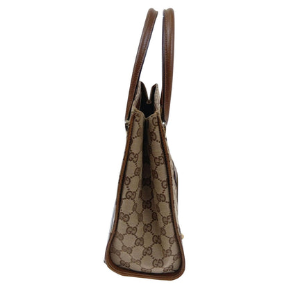Gucci Handbag GG Canvas Leather Beige — view 3