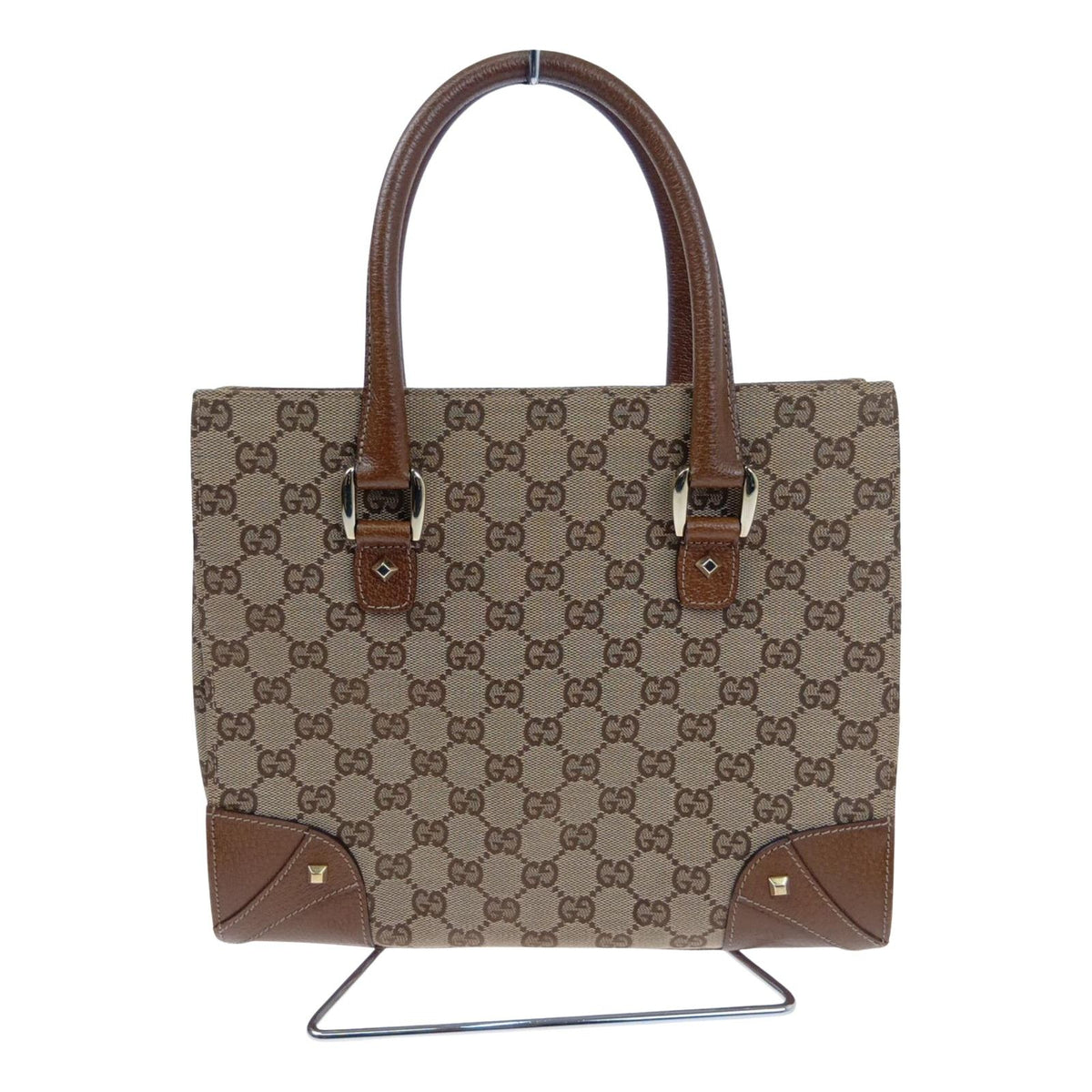 Gucci Handbag GG Canvas Leather Beige