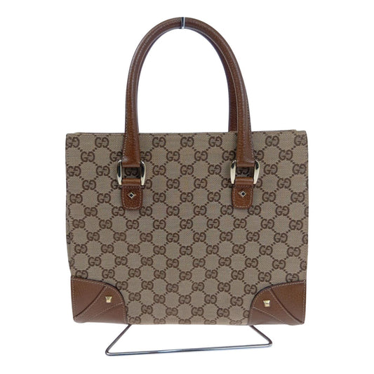 Gucci Handbag GG Canvas Leather Beige