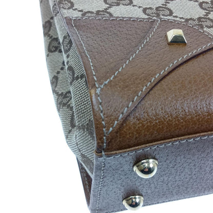 Gucci Handbag GG Canvas Leather Beige — view 6
