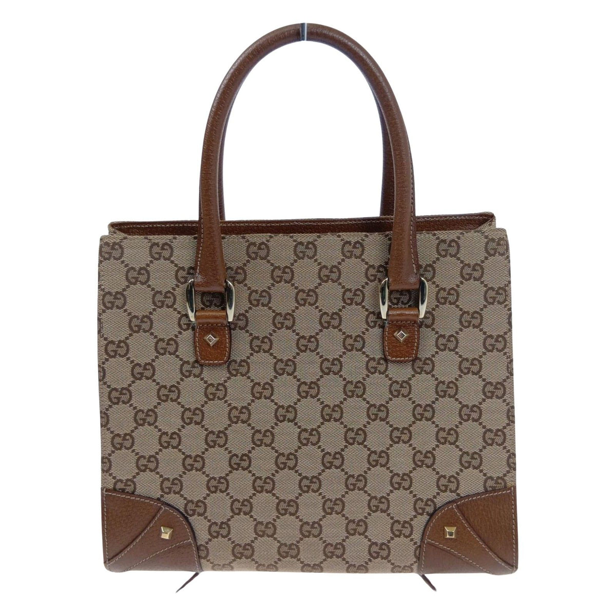 Gucci Handbag GG Canvas Leather Beige — view 2
