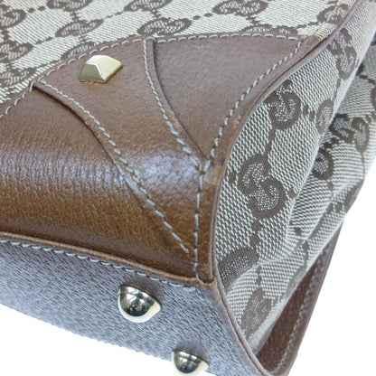 Gucci Handbag GG Canvas Leather Beige — view 7