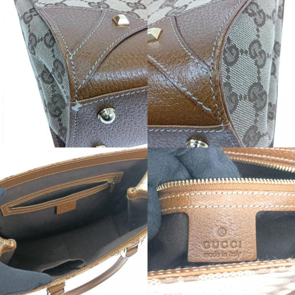 Gucci Handbag GG Canvas Leather Beige — view 8