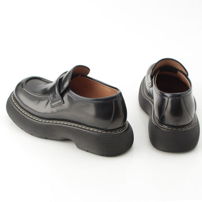 Bottega Veneta Swell Leather Platform Loafers Boots Shoes Black — view 4