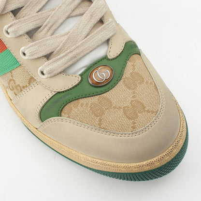 Gucci Screener Leather Sandals Shoes Beige — view 6