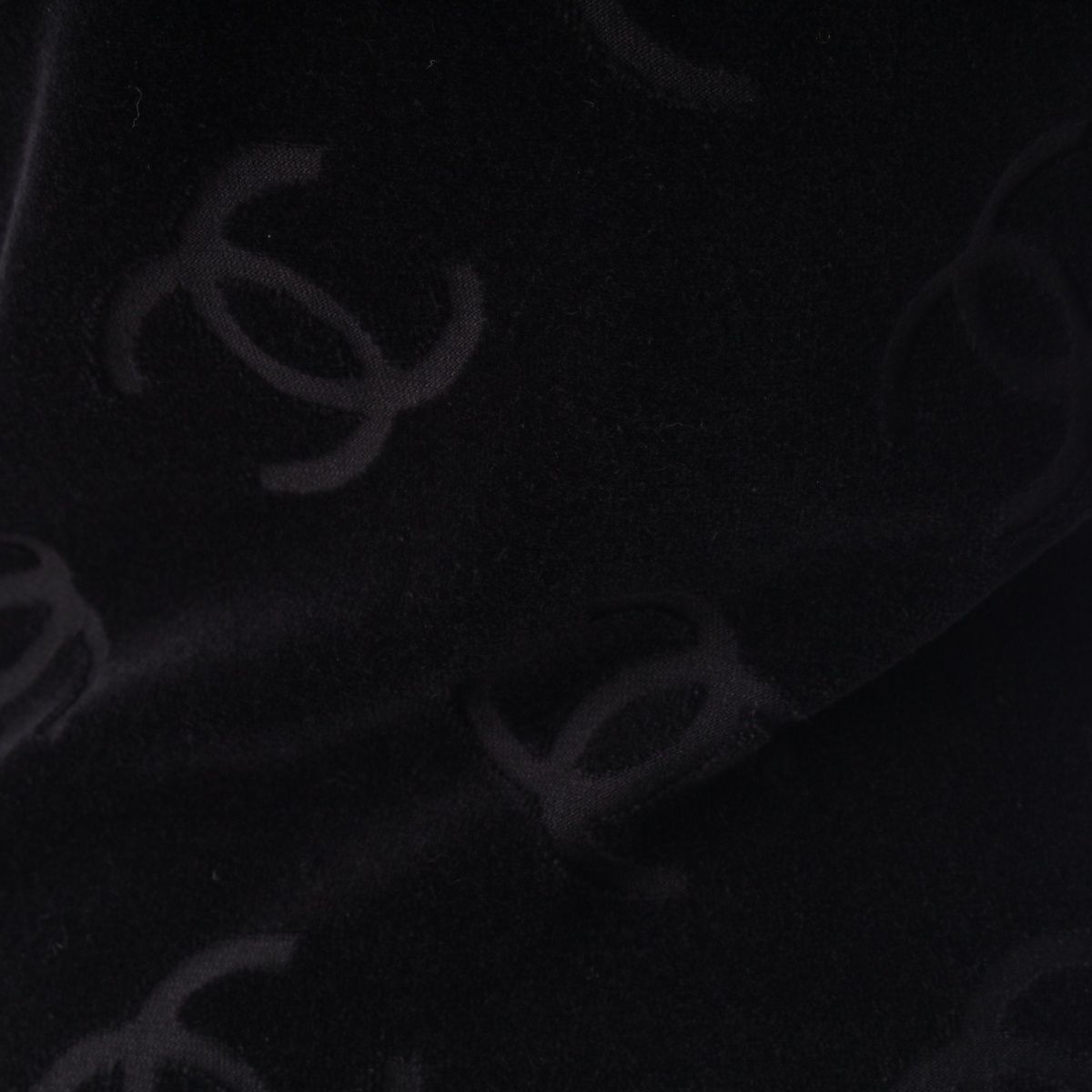 Chanel 96P Cotton Nylon Velour Dress Top Skirt Black 36 — view 7