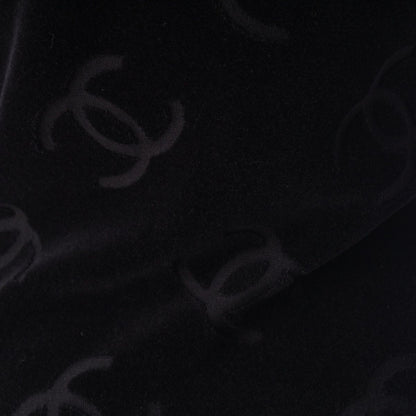 Chanel 96P Cotton Nylon Velour Dress Top Skirt Black 36 — view 7
