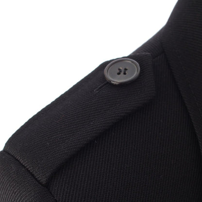 Saint Laurent Wool Cropped Jacket Black — view 6