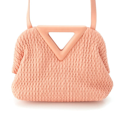 Bottega Veneta Leather Point Small Shoulder Bag Pink