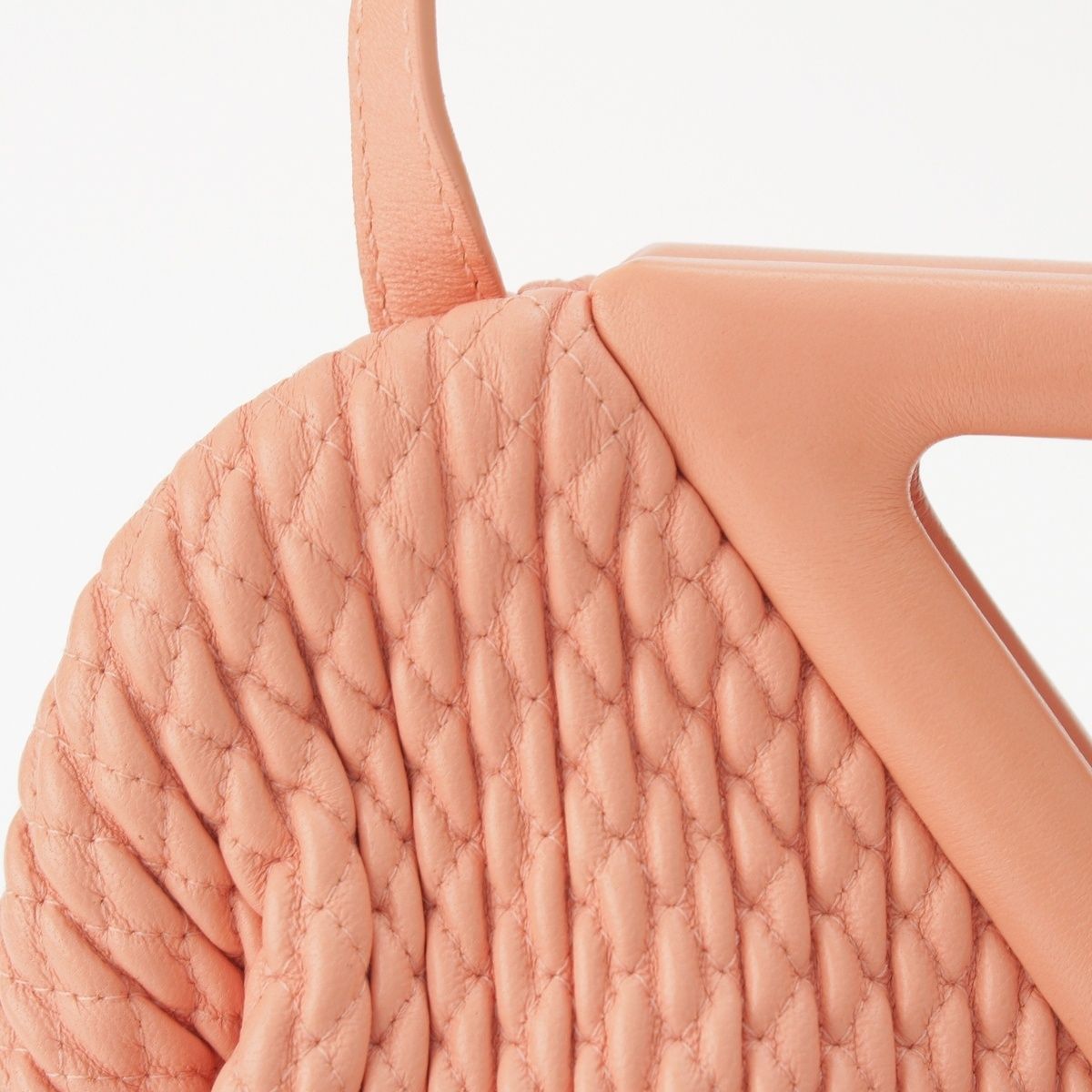 Bottega Veneta Leather Point Small Shoulder Bag Pink — view 8
